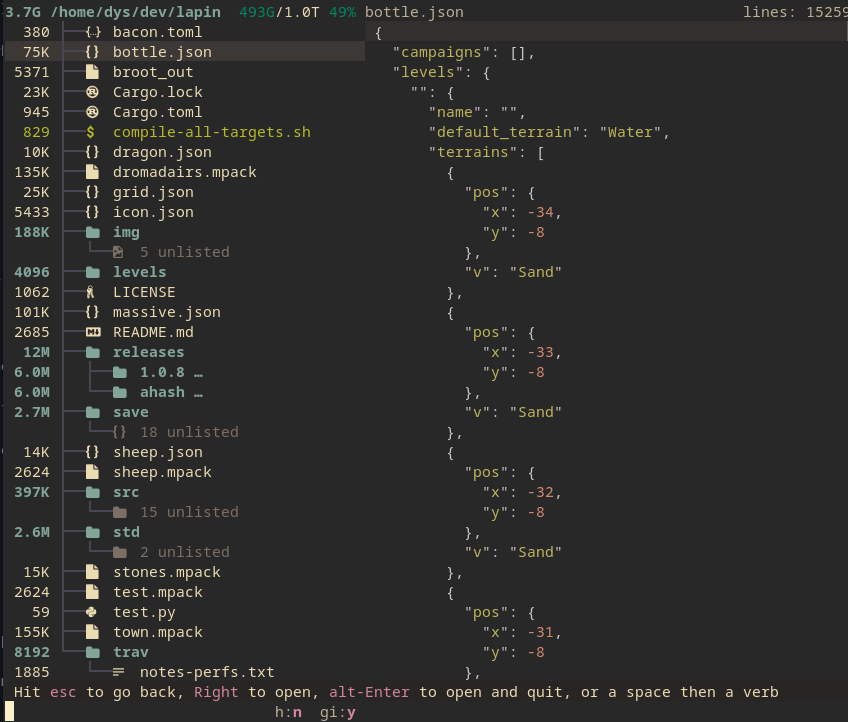 preview json